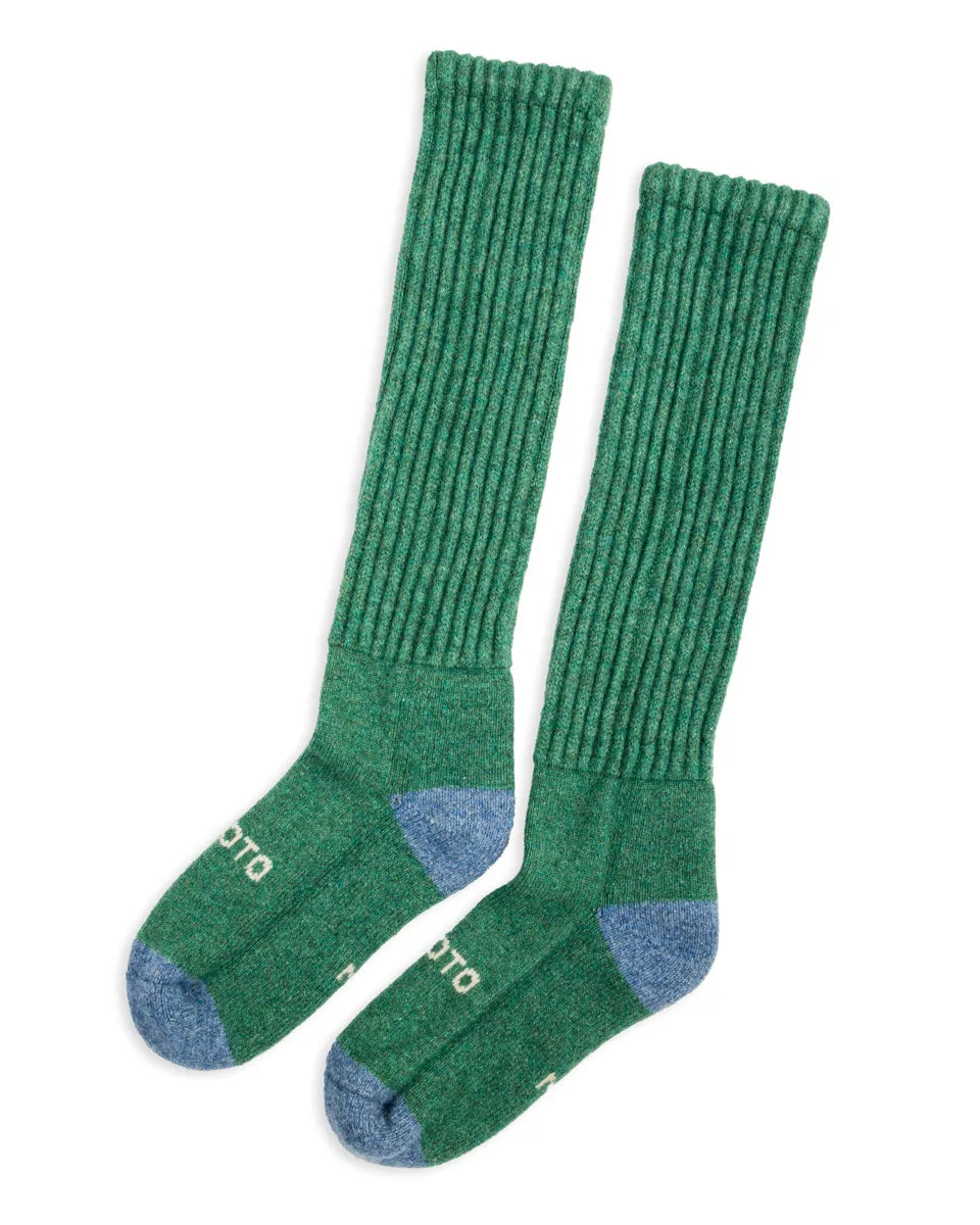 Merino Lambswool High Socks - Green sold by Standard and Strange product image thumbnail 2