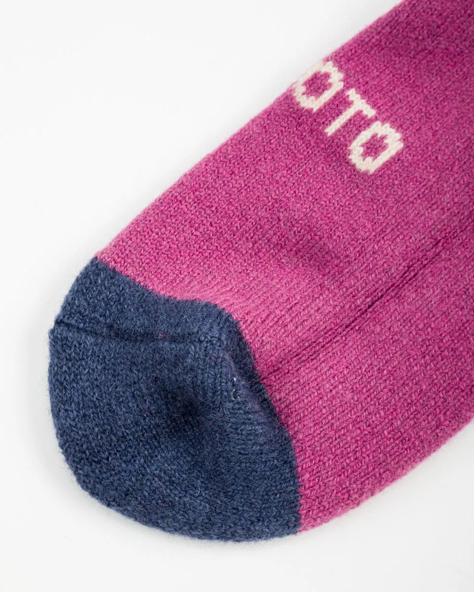 Merino Lambswool High Socks - Grape sold by Standard and Strange product image thumbnail 5