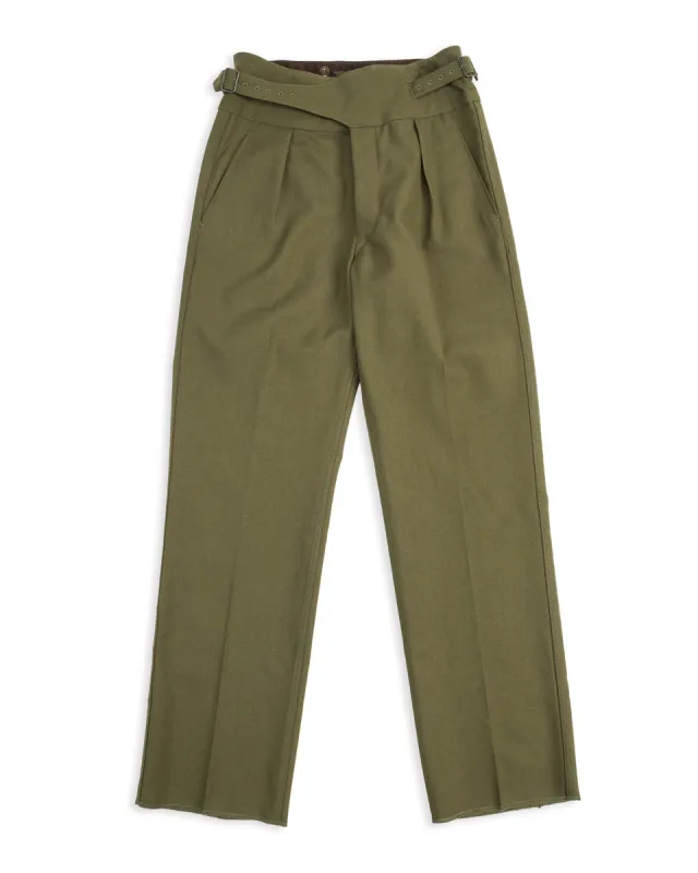 Military Twill Gurkha Pants - Soldier Green sold by Standard and Strange