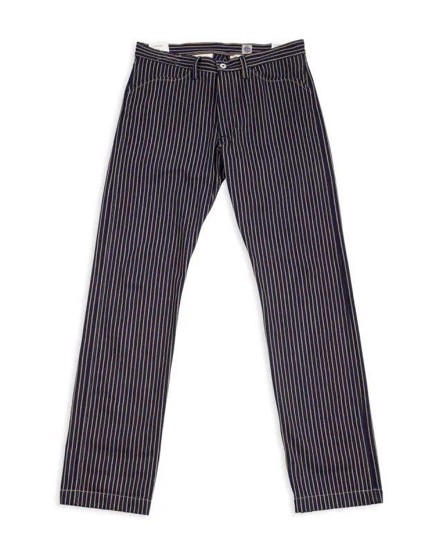 Swearengen Pant - Single Stripe Indigo sold by Standard and Strange