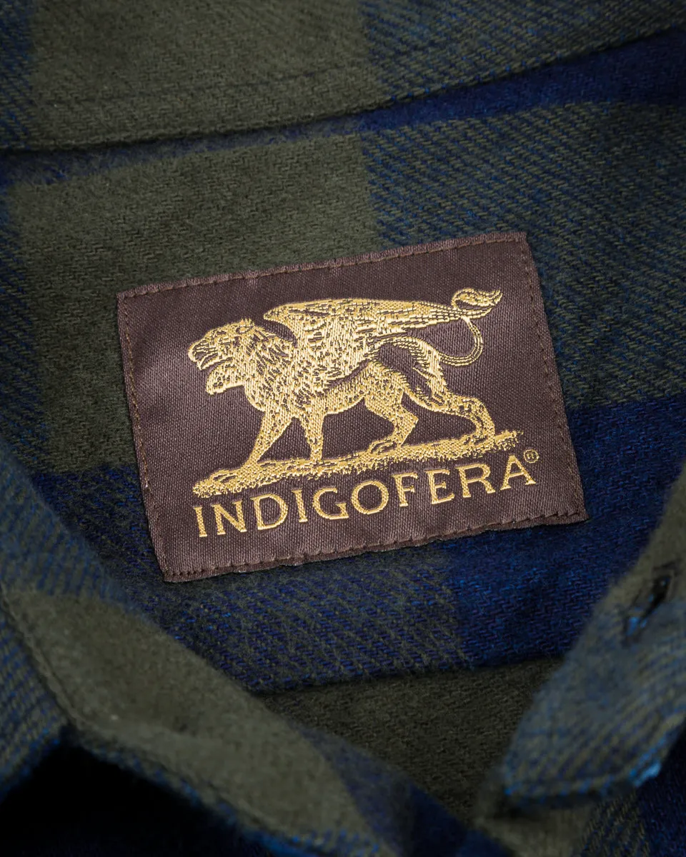 Norris Shirt - Indigo/Green sold by Standard and Strange product image thumbnail 4