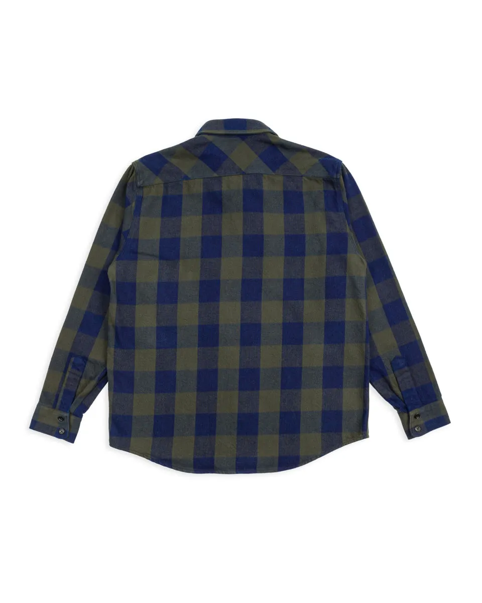 Norris Shirt - Indigo/Green sold by Standard and Strange product image thumbnail 2