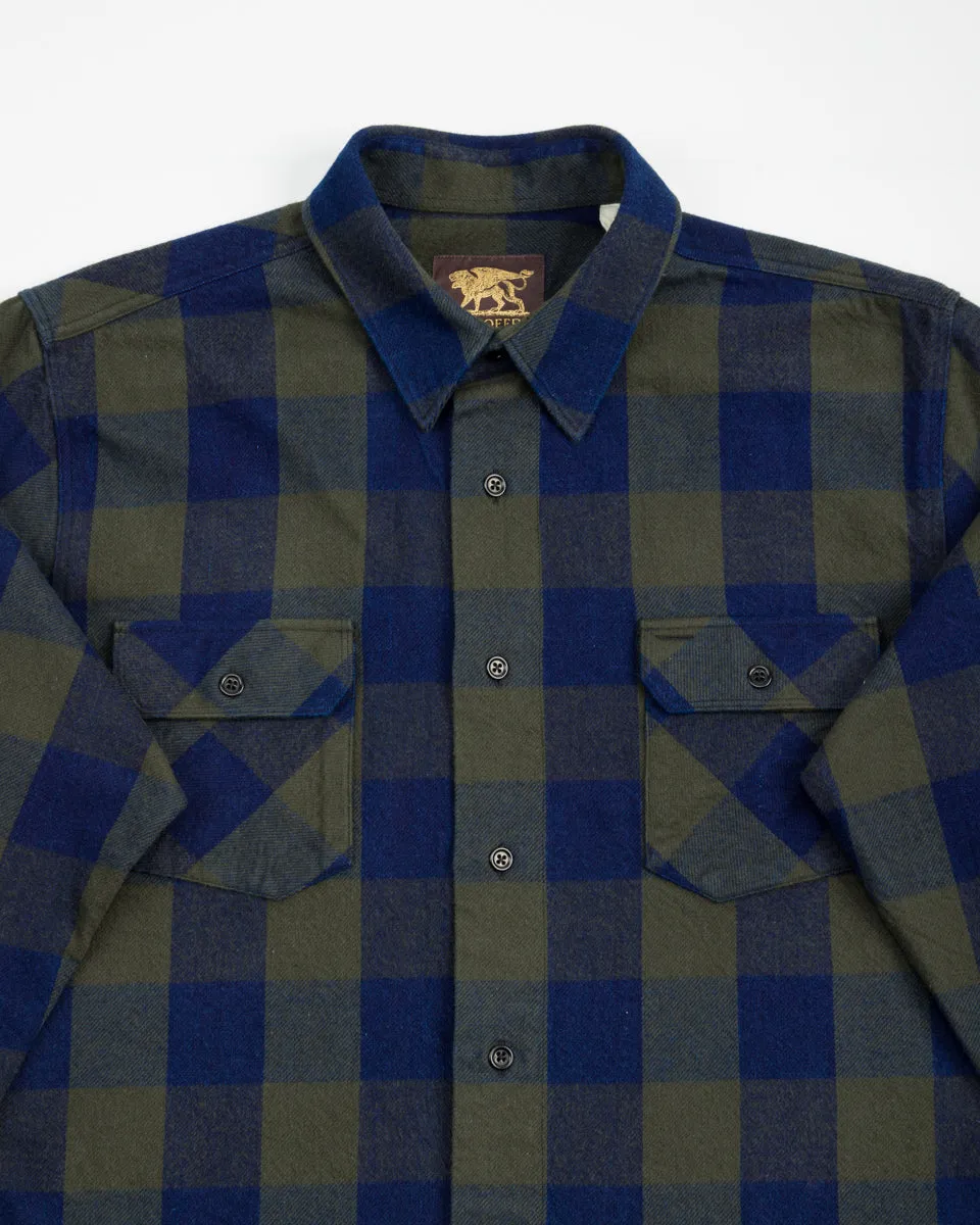 Norris Shirt - Indigo/Green sold by Standard and Strange product image thumbnail 3