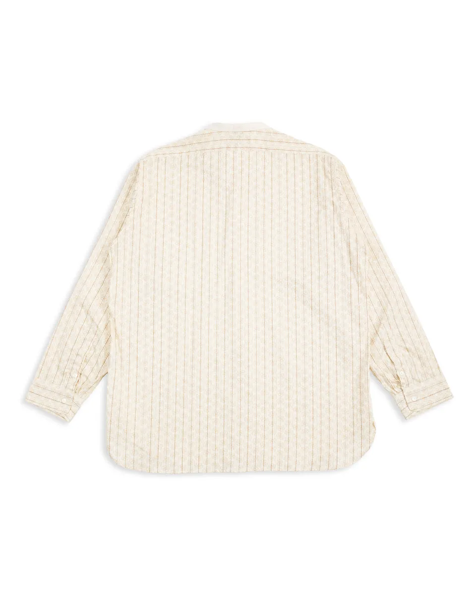 The Hudson Shirt (Stand Collar) - Brown Dot Floral Print sold by Standard and Strange product image thumbnail 2