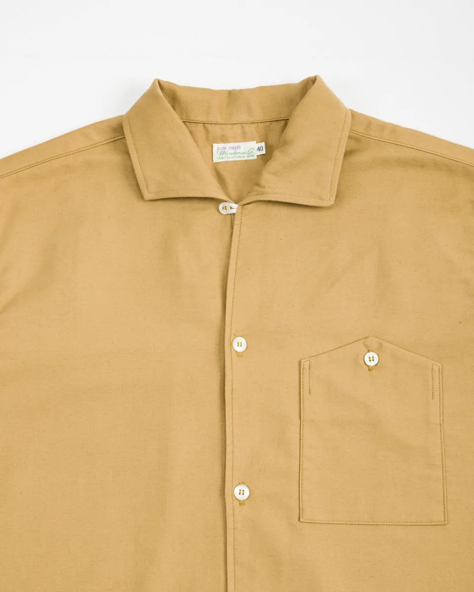 Lot 3091 S/S Open Collar Shirt - Camel sold by Standard and Strange product image thumbnail 3