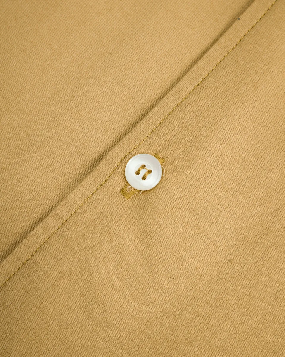 Lot 3091 S/S Open Collar Shirt - Camel sold by Standard and Strange product image thumbnail 5