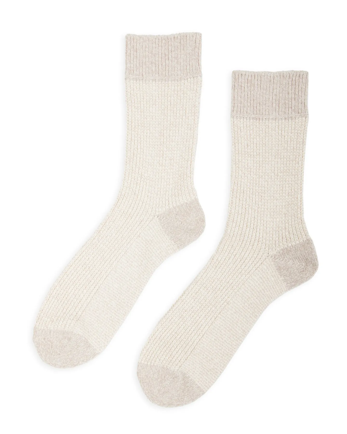Recycled Cotton/Wool Daily 3-pack Socks - Gray/Off White sold by Standard and Strange product image thumbnail 5