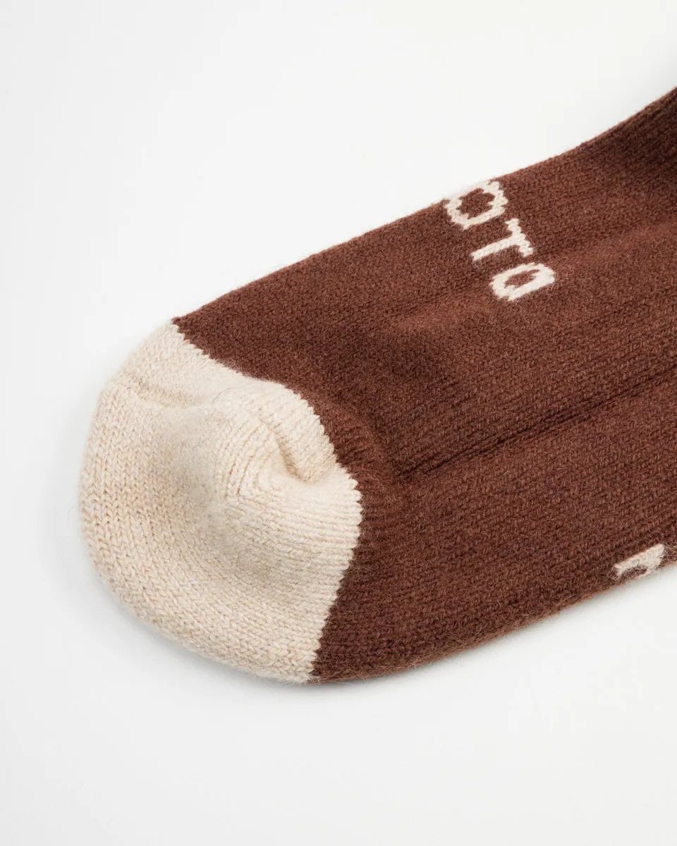 Merino Lambswool High Socks - Brown sold by Standard and Strange product image thumbnail 3