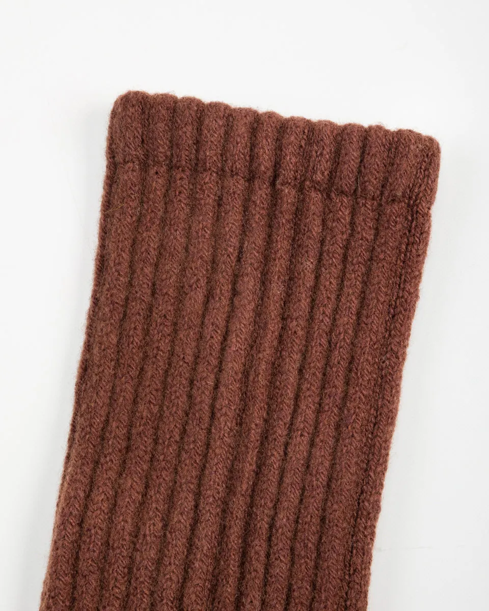 Merino Lambswool High Socks - Brown sold by Standard and Strange product image thumbnail 4