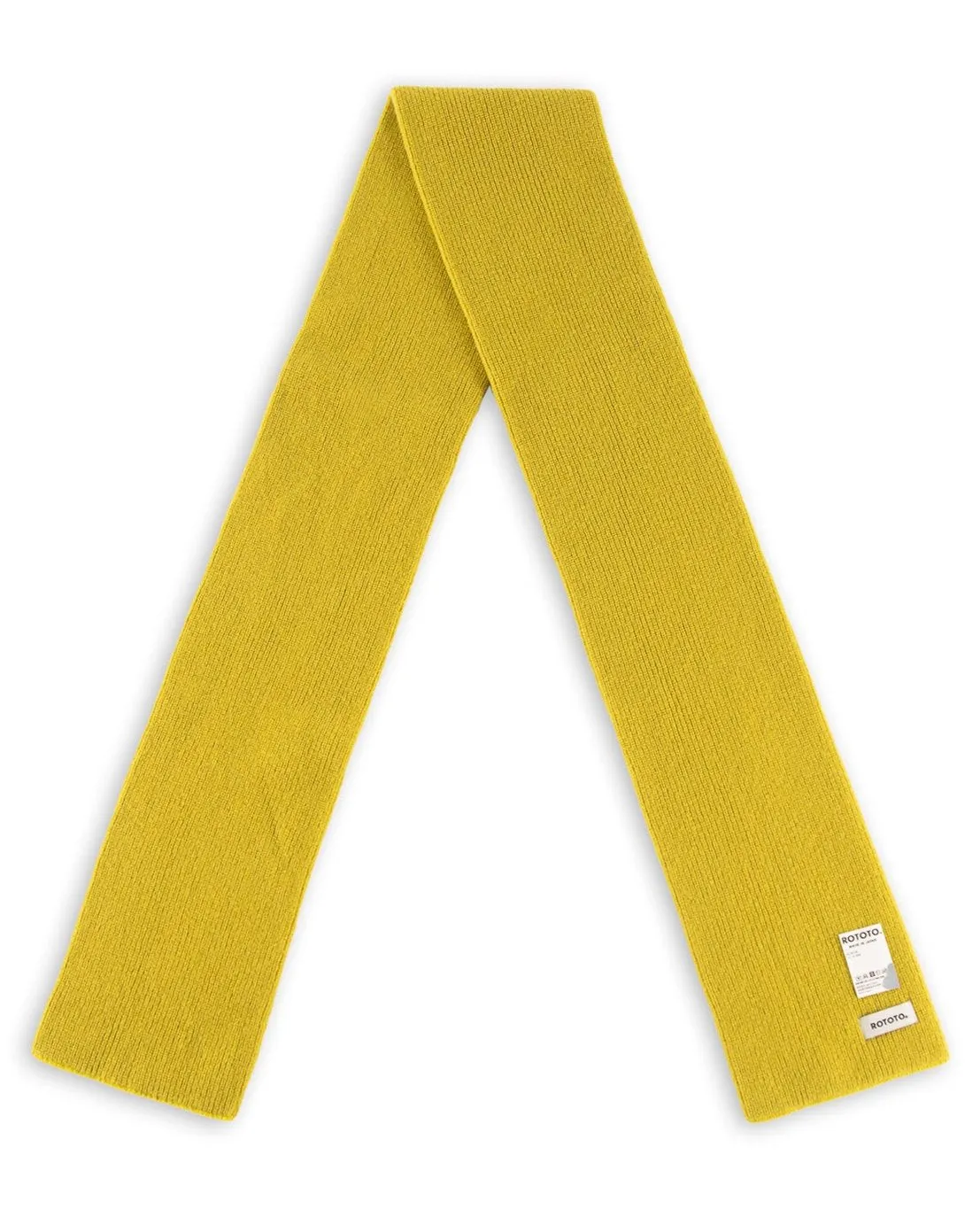 Merino Lambswool Sock Knit Scarf - Lime sold by Standard and Strange