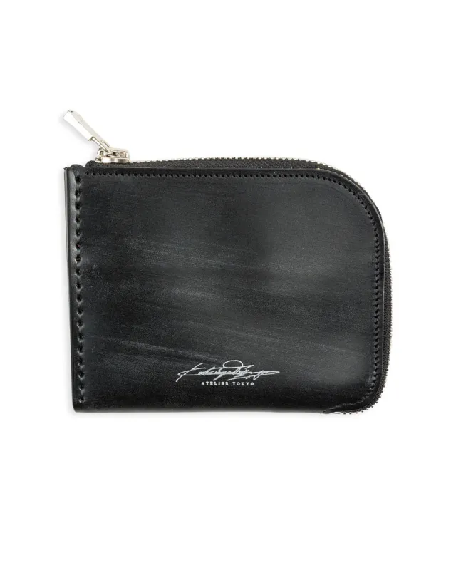 L Multi Wallet - Black Bridle sold by Standard and Strange