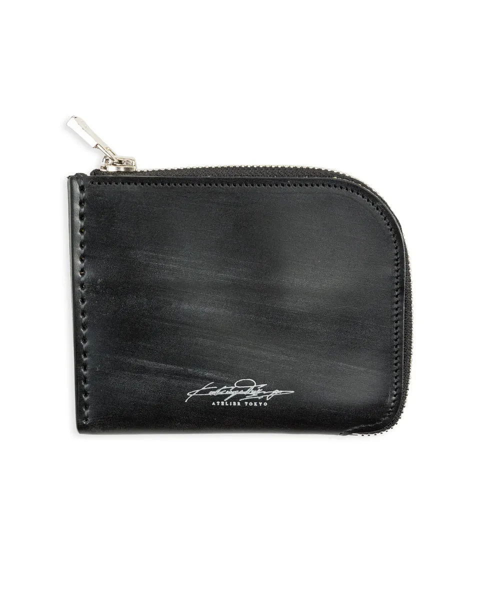 L Multi Wallet - Black Bridle sold by Standard and Strange