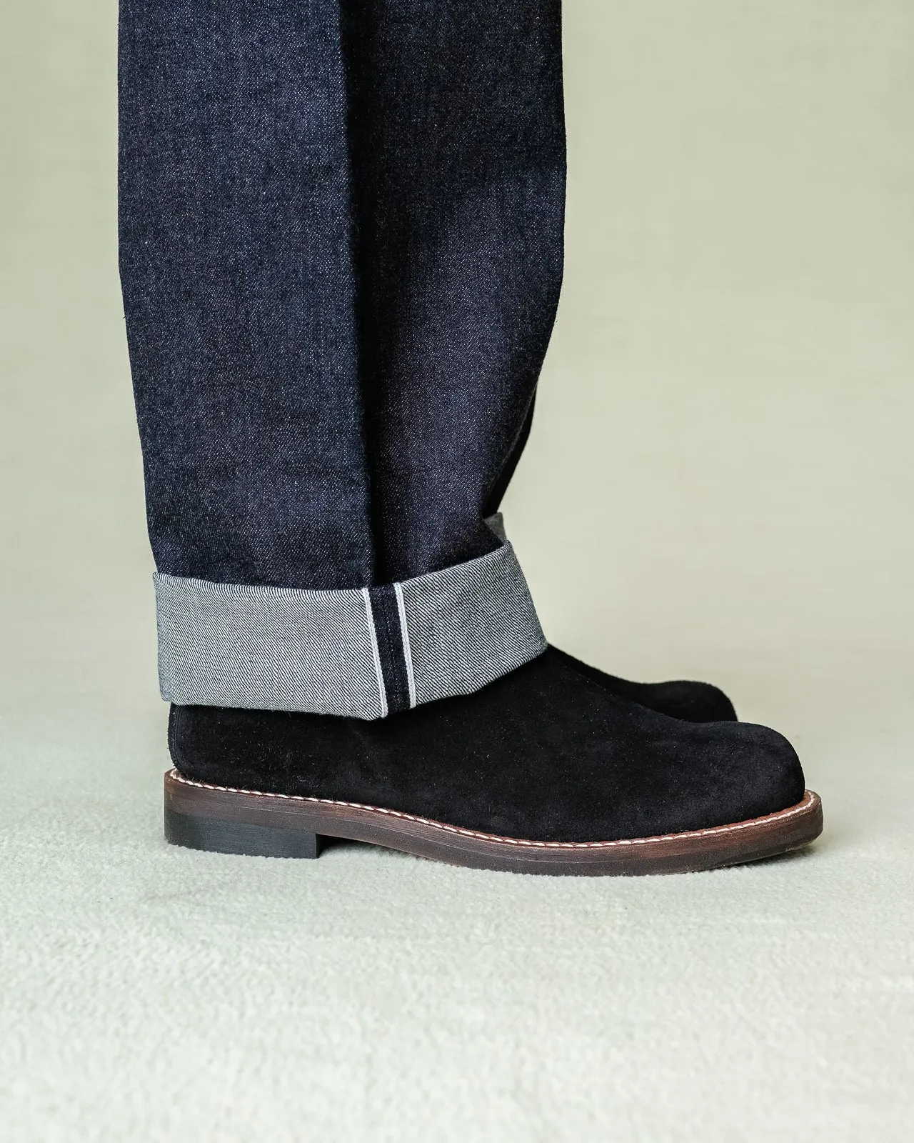 Casper Side Zip Boot - Black Oiled Suede sold by Standard and Strange product image thumbnail 3