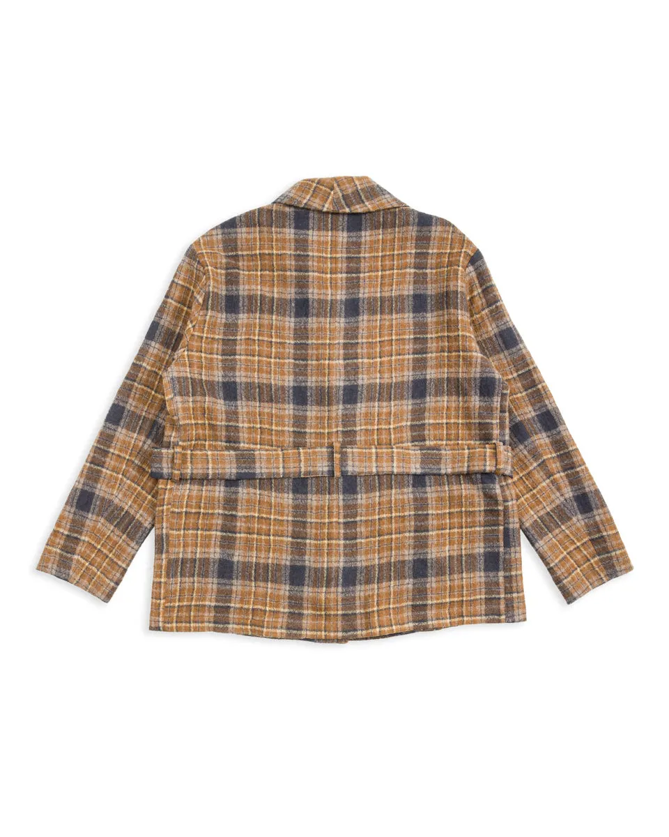 Cardigan Jacket - Chestnut Check Crepe sold by Standard and Strange product image thumbnail 2
