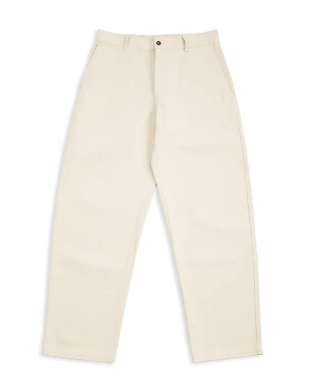 Balloon Trousers - Cream Heavy Cotton Drill sold by Standard and Strange