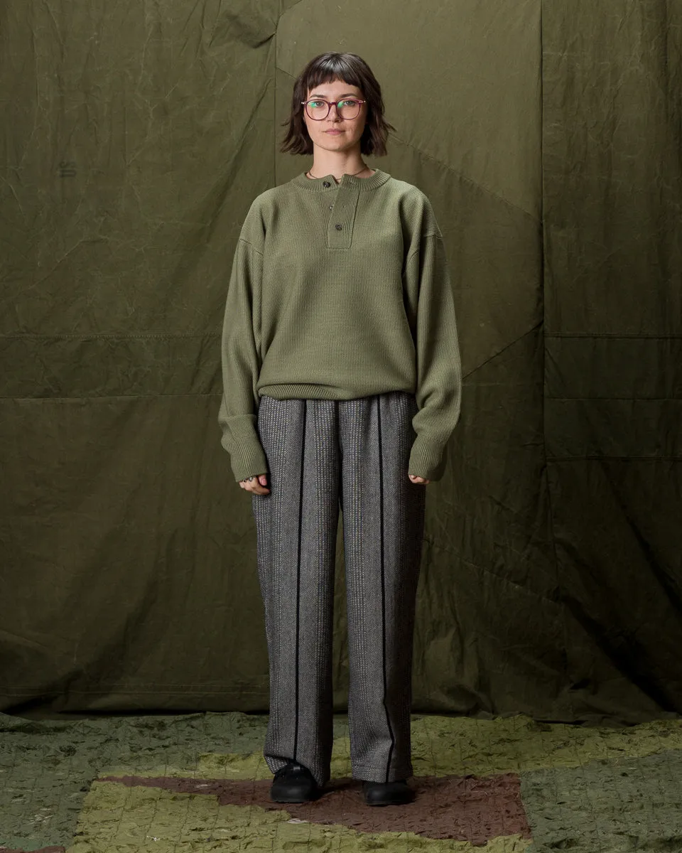 Wool Henley Neck L/S - Smoke Moss 10 sold by Standard and Strange product image thumbnail 4