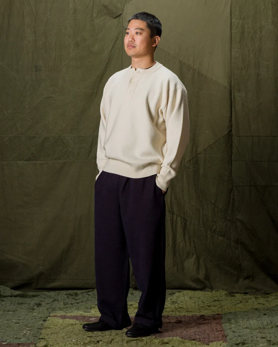 Wool Henley Neck L/S - Ecru 10 sold by Standard and Strange product image thumbnail 5