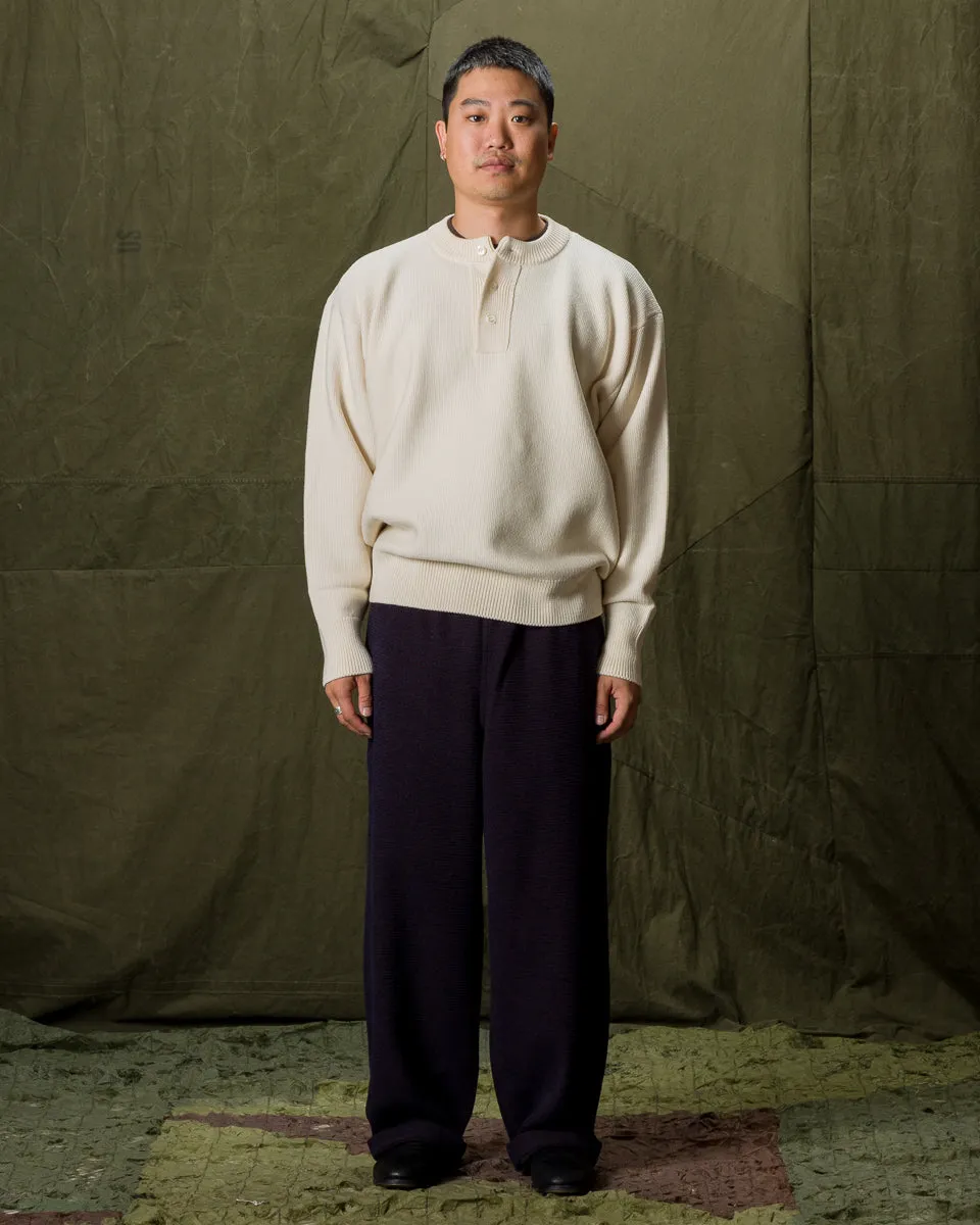 Wool Henley Neck L/S - Ecru 10 sold by Standard and Strange product image thumbnail 3