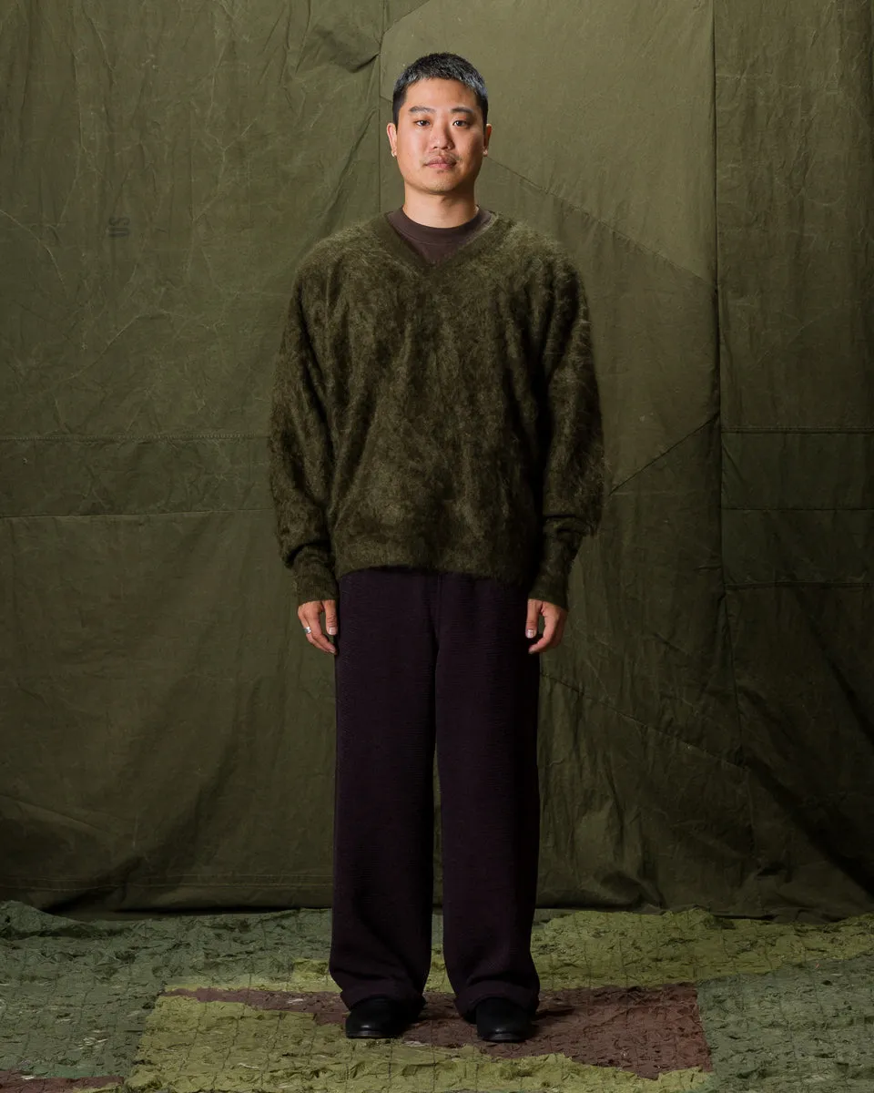 Fur Cashmere V Pullover - Moss 10 sold by Standard and Strange product image thumbnail 3