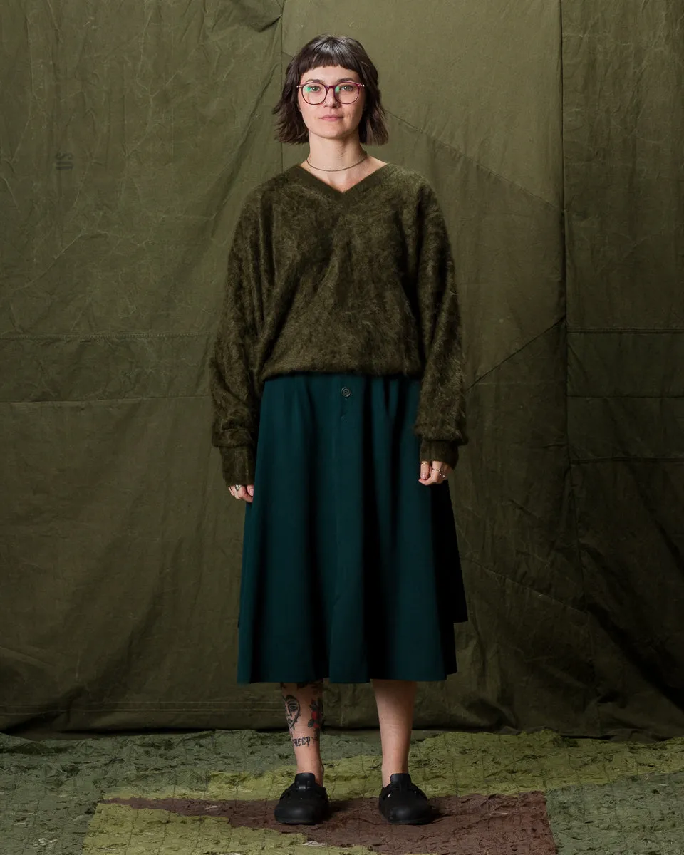 Fur Cashmere V Pullover - Moss 10 sold by Standard and Strange product image thumbnail 4