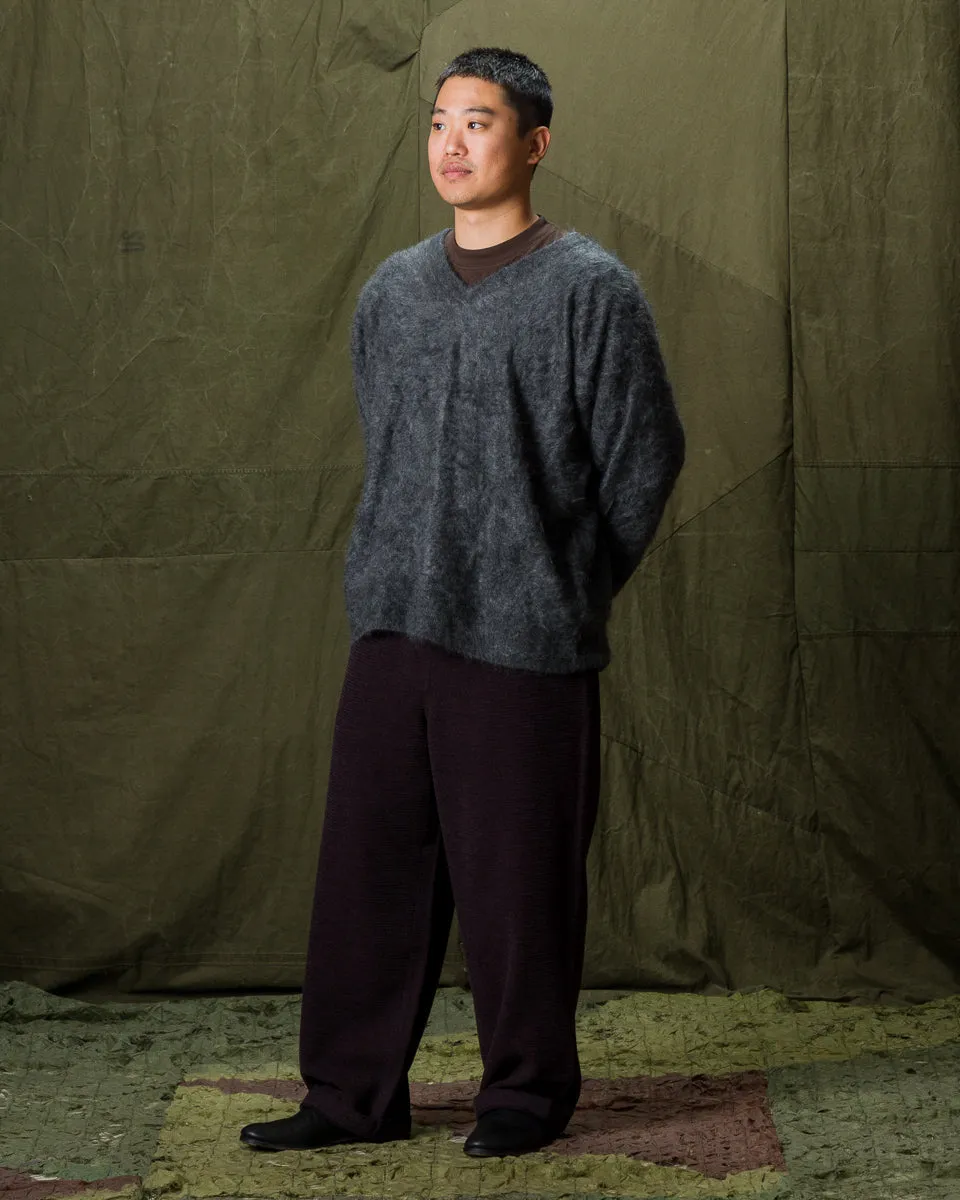 Fur Cashmere V Pullover - Charcoal sold by Standard and Strange product image thumbnail 5