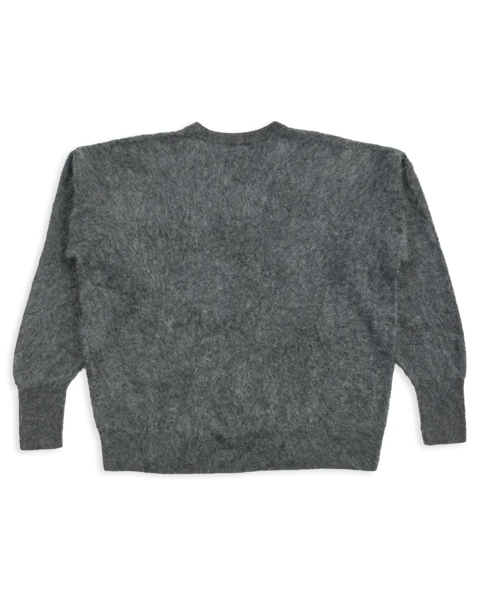 Fur Cashmere V Pullover - Charcoal sold by Standard and Strange product image thumbnail 2
