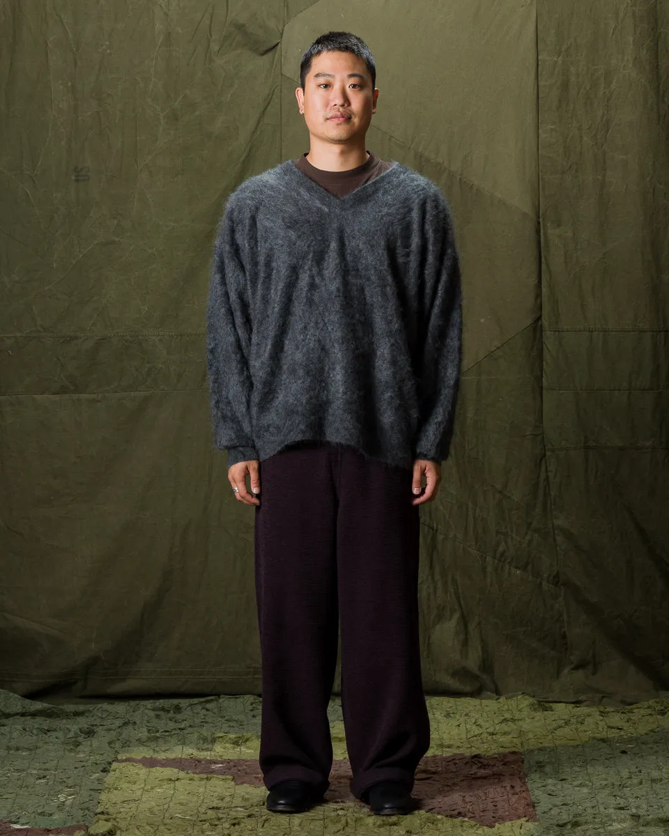 Fur Cashmere V Pullover - Charcoal sold by Standard and Strange product image thumbnail 3