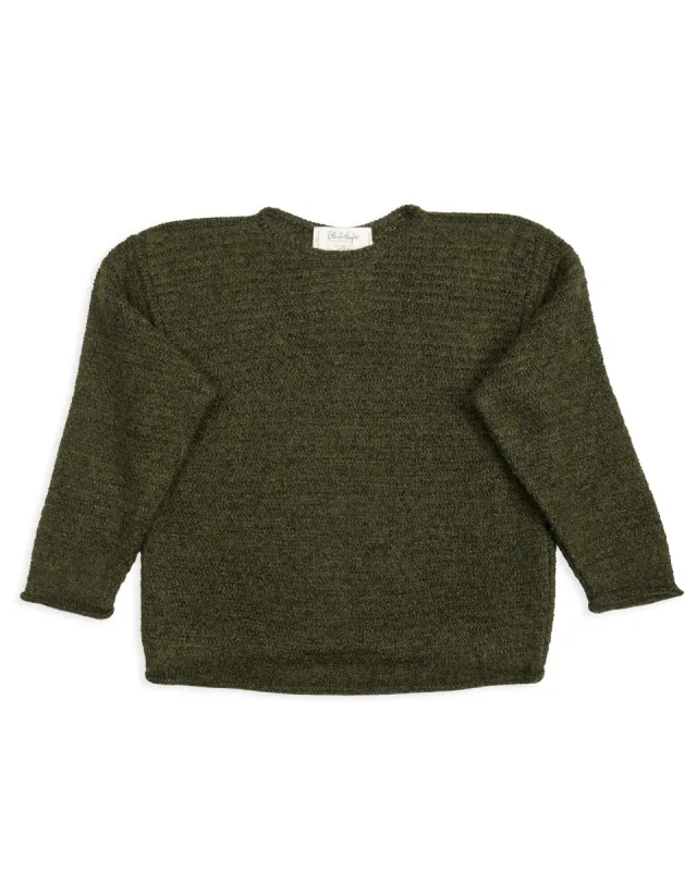 Silk Mohair Wrap Stitches Pullover - Dark Forest 10 sold by Standard and Strange