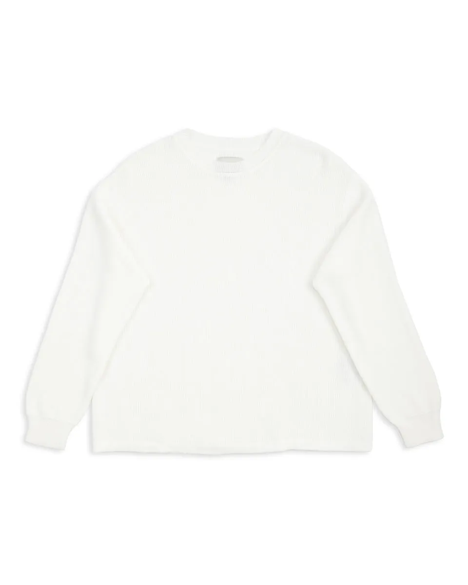 Waffle Pullover - Off-White sold by Standard and Strange