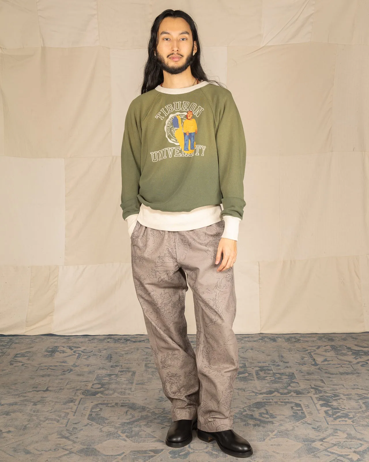 Tiburon Crewneck - Green/Oatmeal sold by Standard and Strange product image thumbnail 3