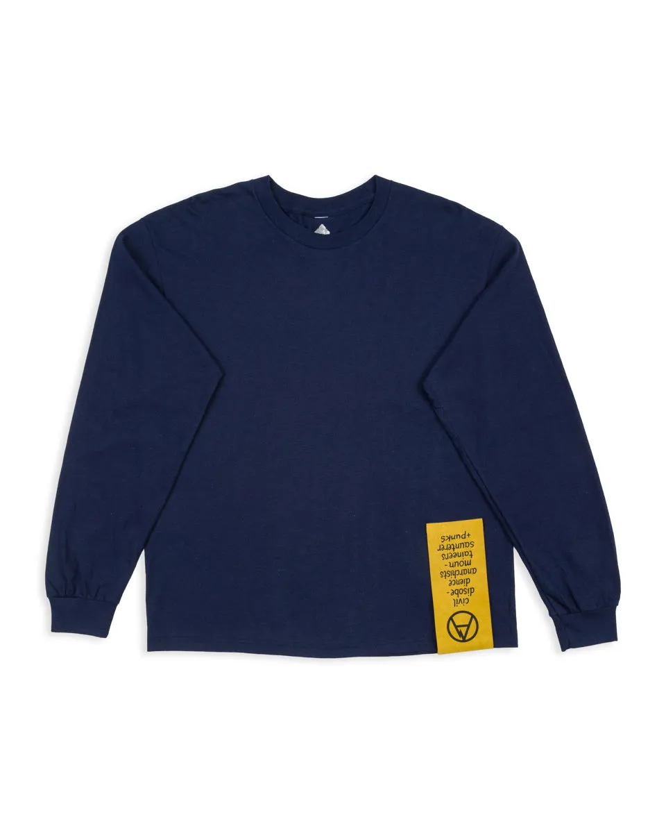 Mega Tag L/S - Navy S/M sold by Standard and Strange