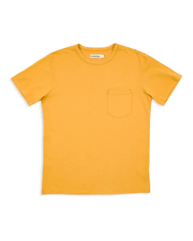 9oz Pocket Tee - Mustard sold by Standard and Strange