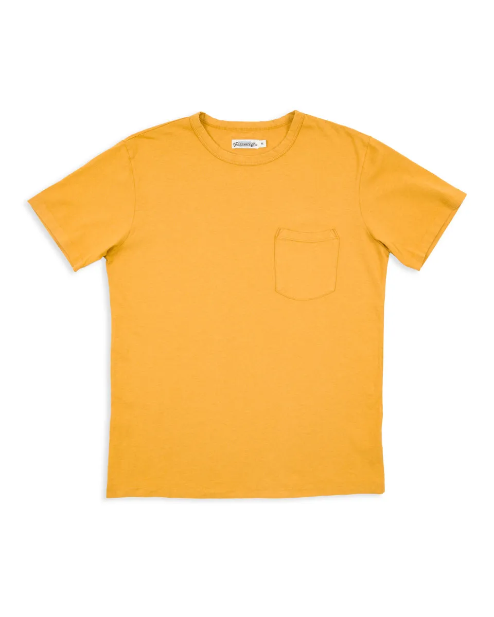 9oz Pocket Tee - Mustard sold by Standard and Strange