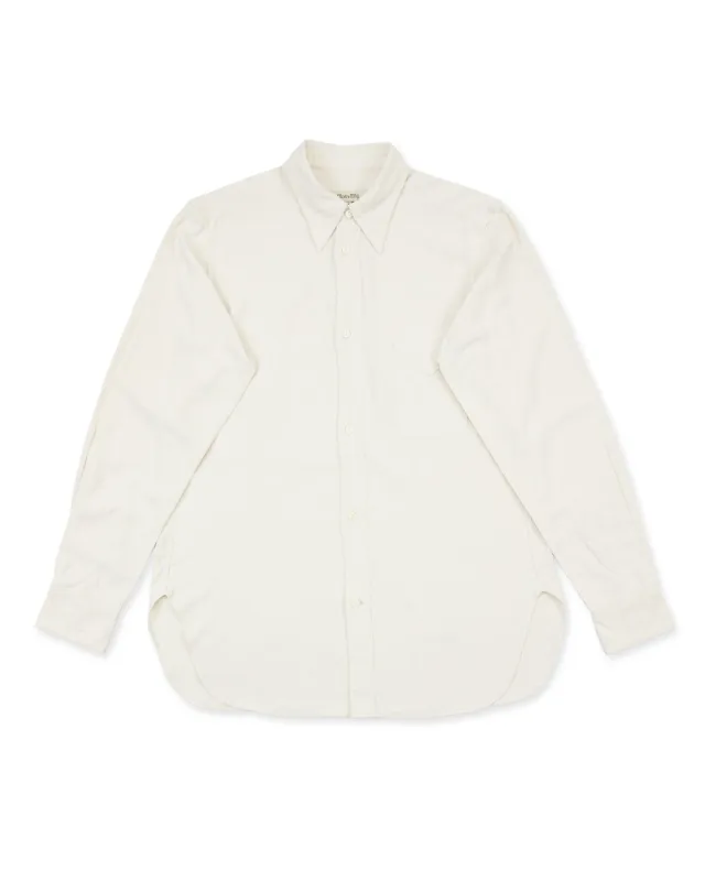 Draughtsman Shirt - Eggshell Tussah Silk sold by Standard and Strange