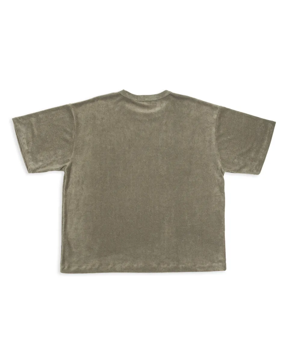 Tencel Pile Tee - Olive sold by Standard and Strange product image thumbnail 2