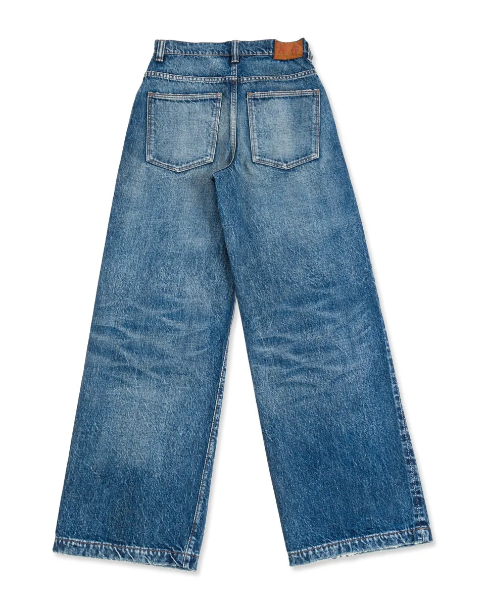 1134HW - Women's Oxford Baggy Denim Dartford - Raw Indigo sold by Standard and Strange product image thumbnail 2