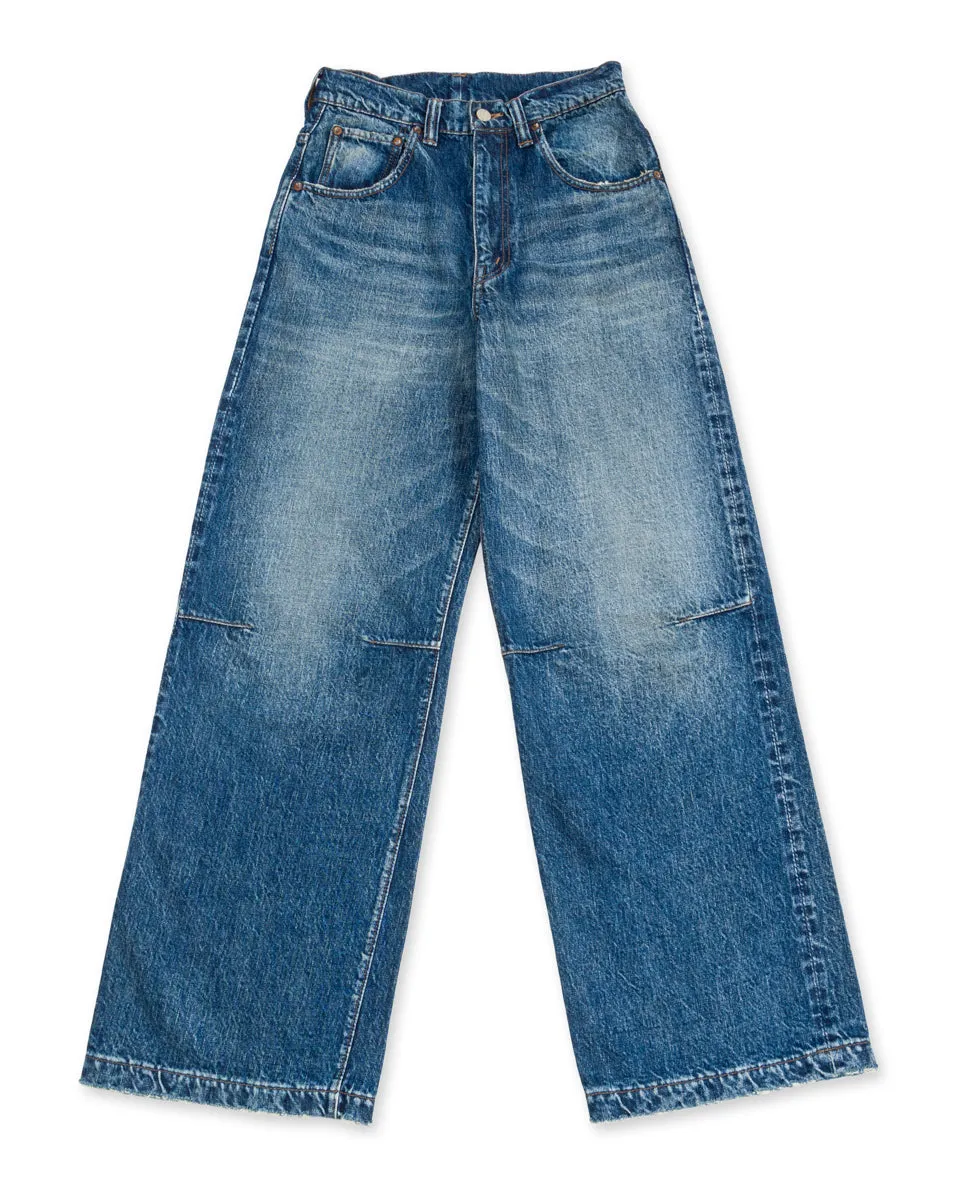 1134HW - Women's Oxford Baggy Denim Dartford - Raw Indigo sold by Standard and Strange