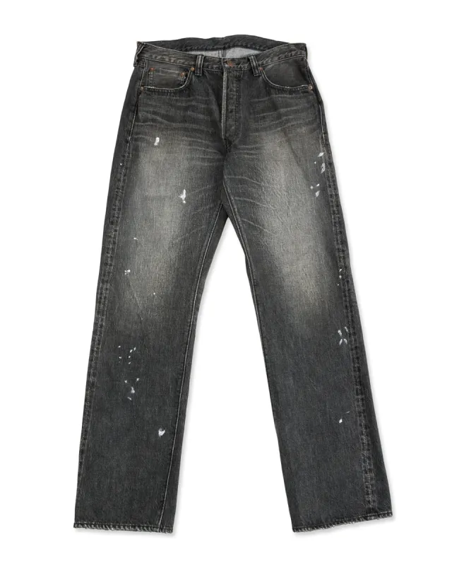 1101BKHW Straight Black Denim HW - Black sold by Standard and Strange