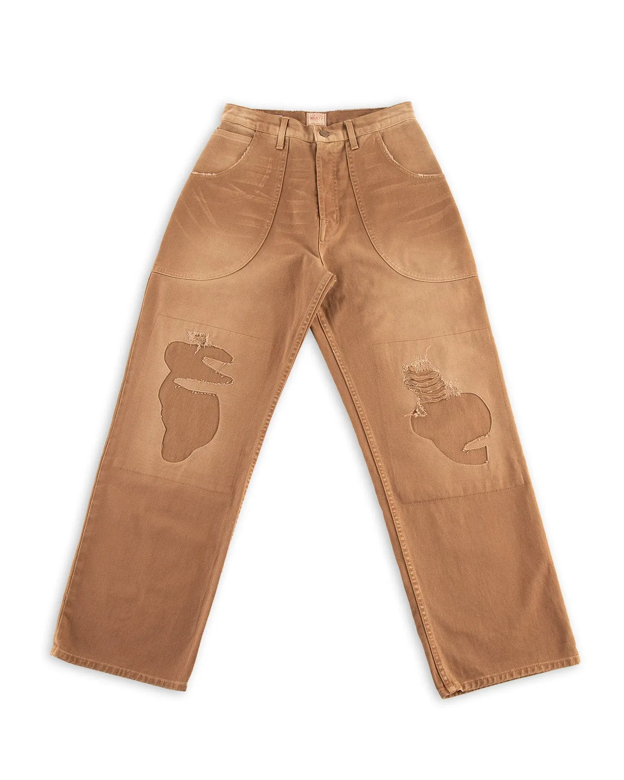 Extra Baggy Repaired Jean - Brown sold by Standard and Strange