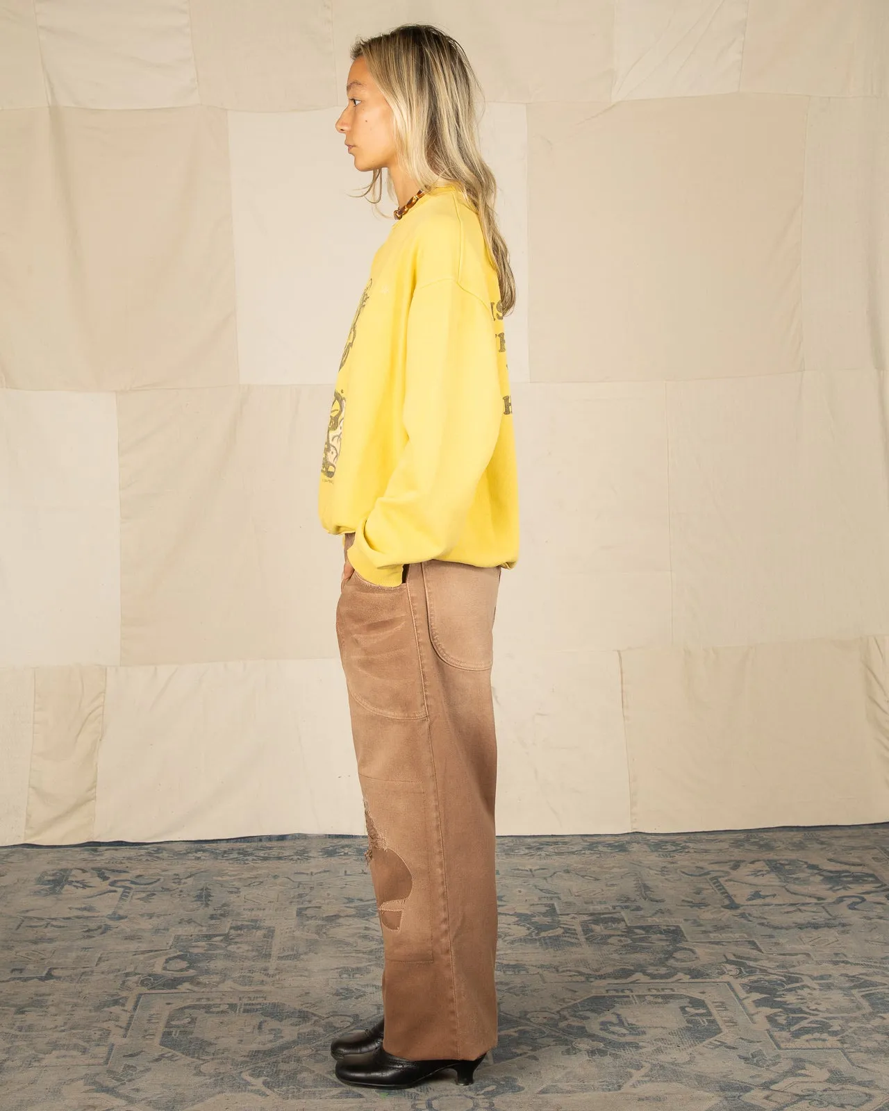 Extra Baggy Repaired Jean - Brown sold by Standard and Strange product image thumbnail 4