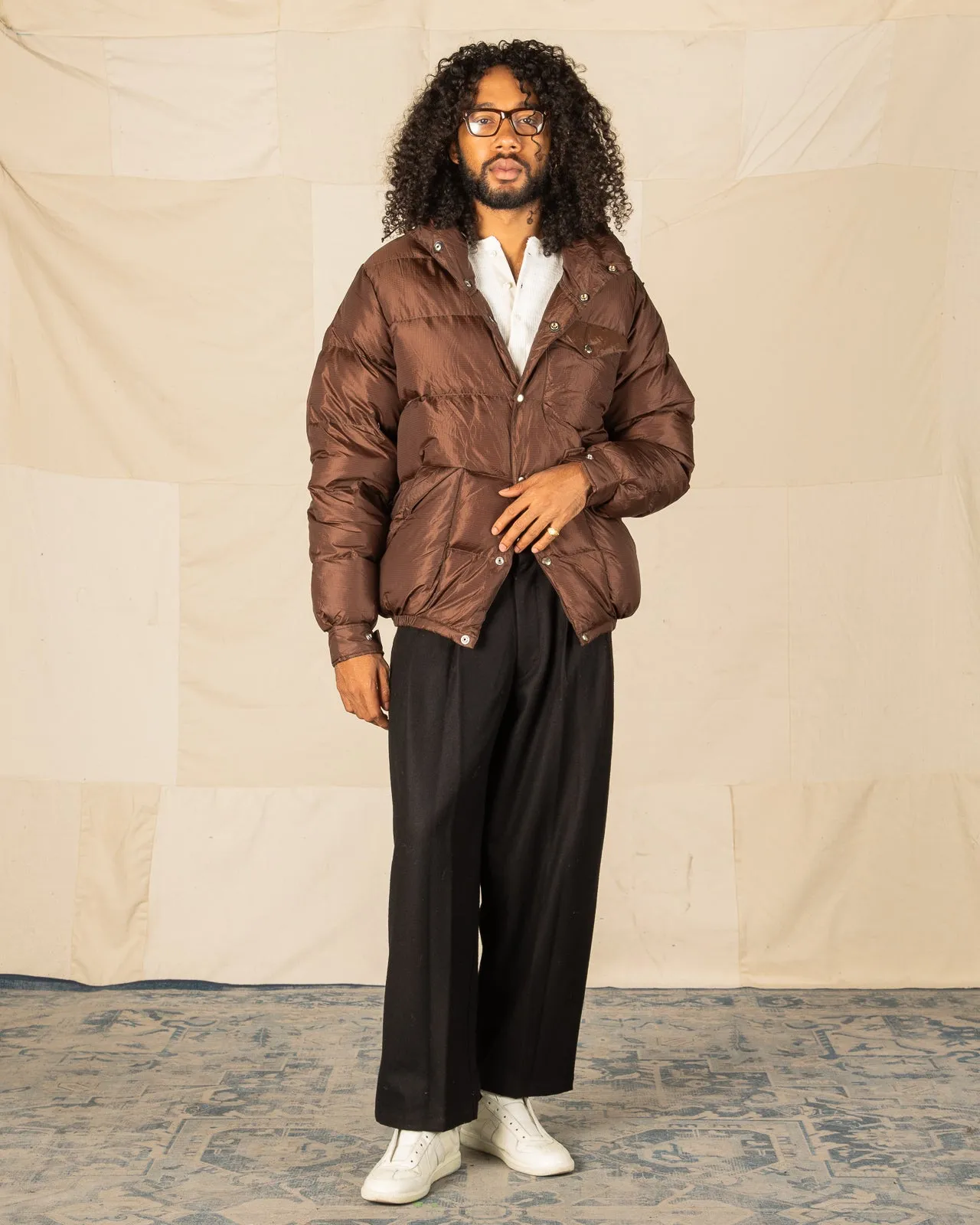 Down Jacket - Brown Nylon Ripstop sold by Standard and Strange product image thumbnail 3