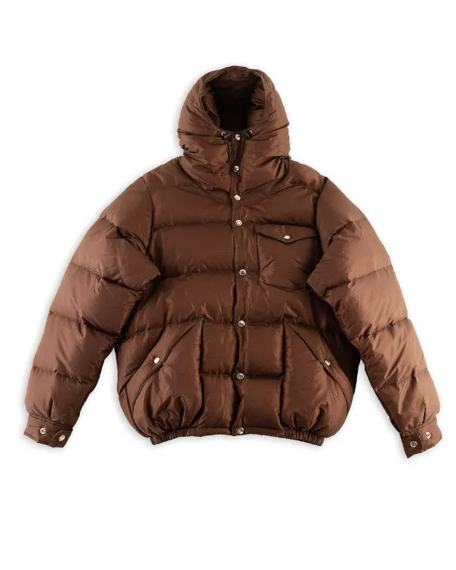 Down Jacket - Brown Nylon Ripstop sold by Standard and Strange