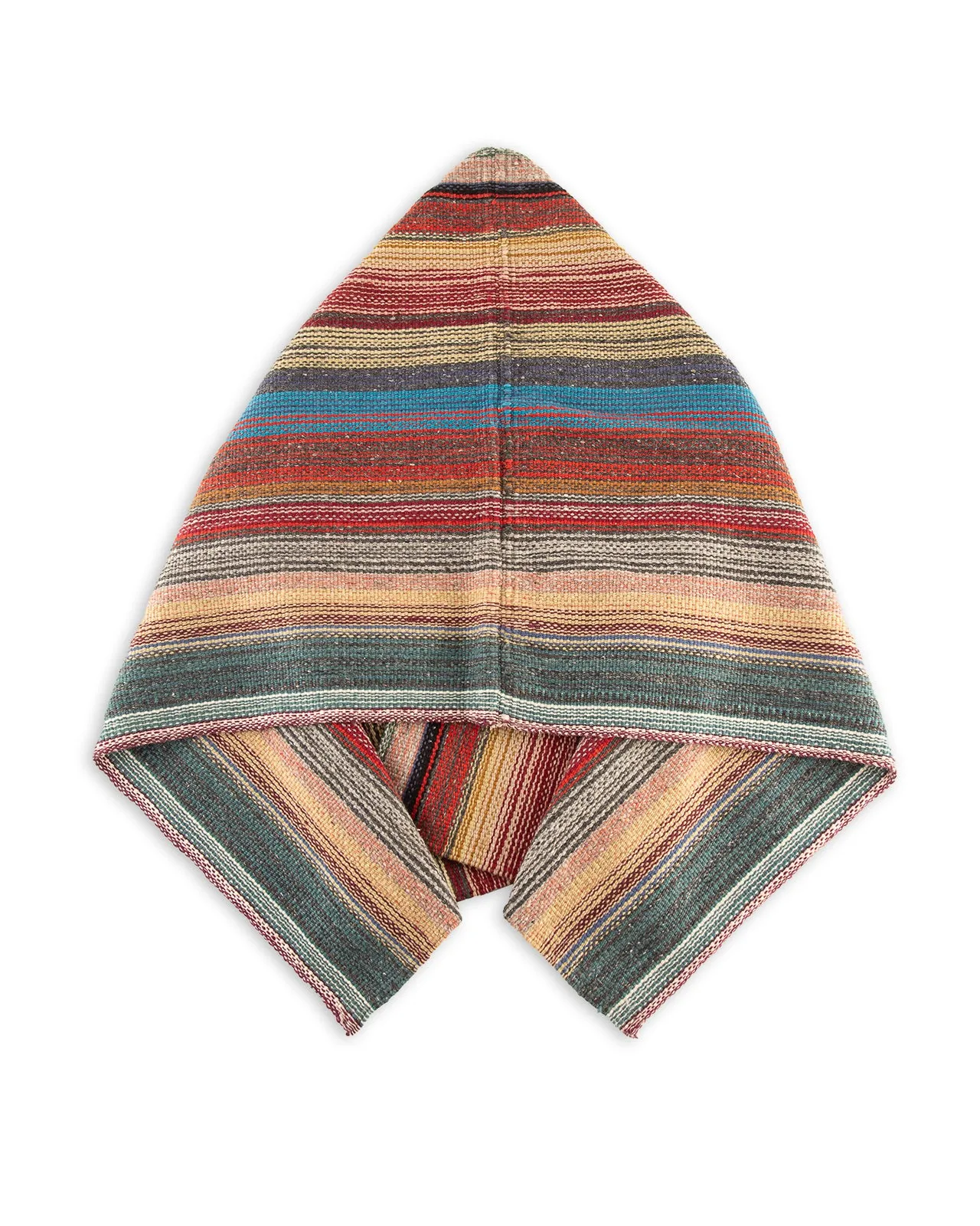 Merino Wool Blanket Poncho - Southwestern Stripe sold by Standard and Strange product image thumbnail 2