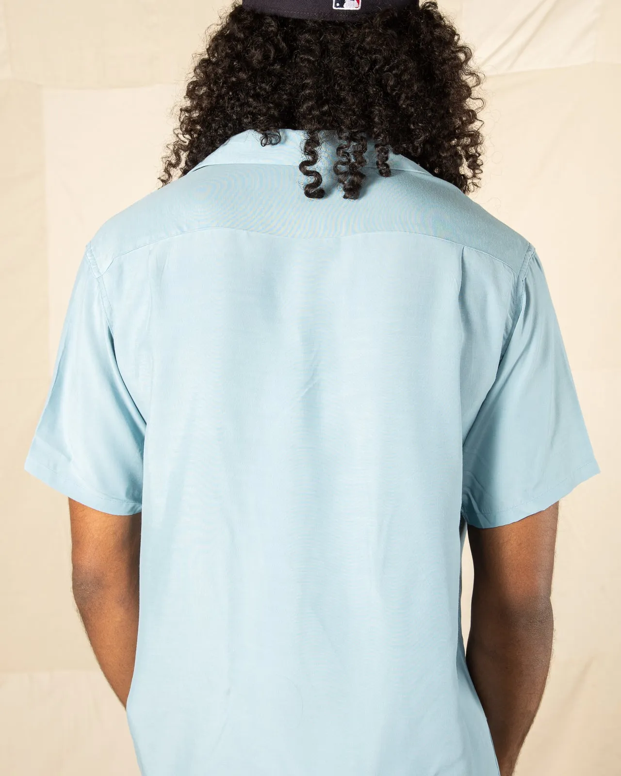 Flap Pocket Rayon S/S Shirt - Sax sold by Standard and Strange product image thumbnail 5