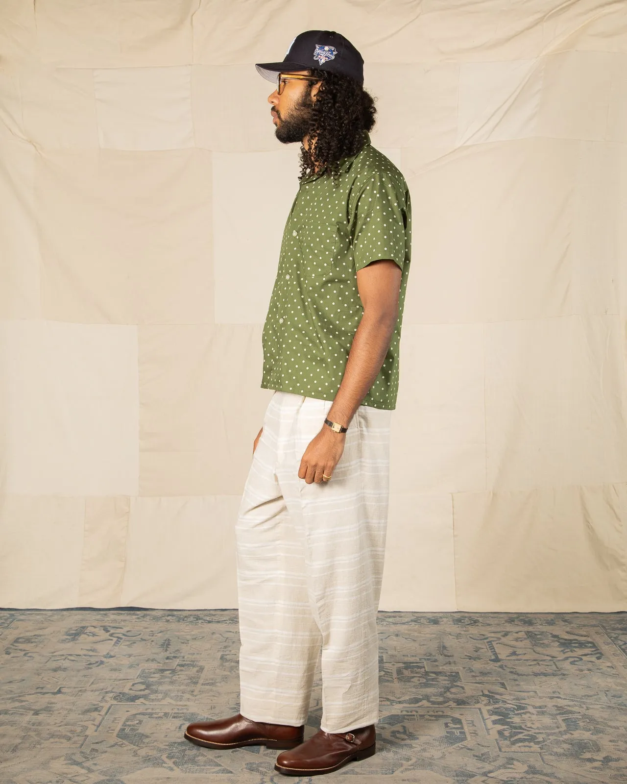 Double Pleats Border Trousers - Ivory sold by Standard and Strange product image thumbnail 4