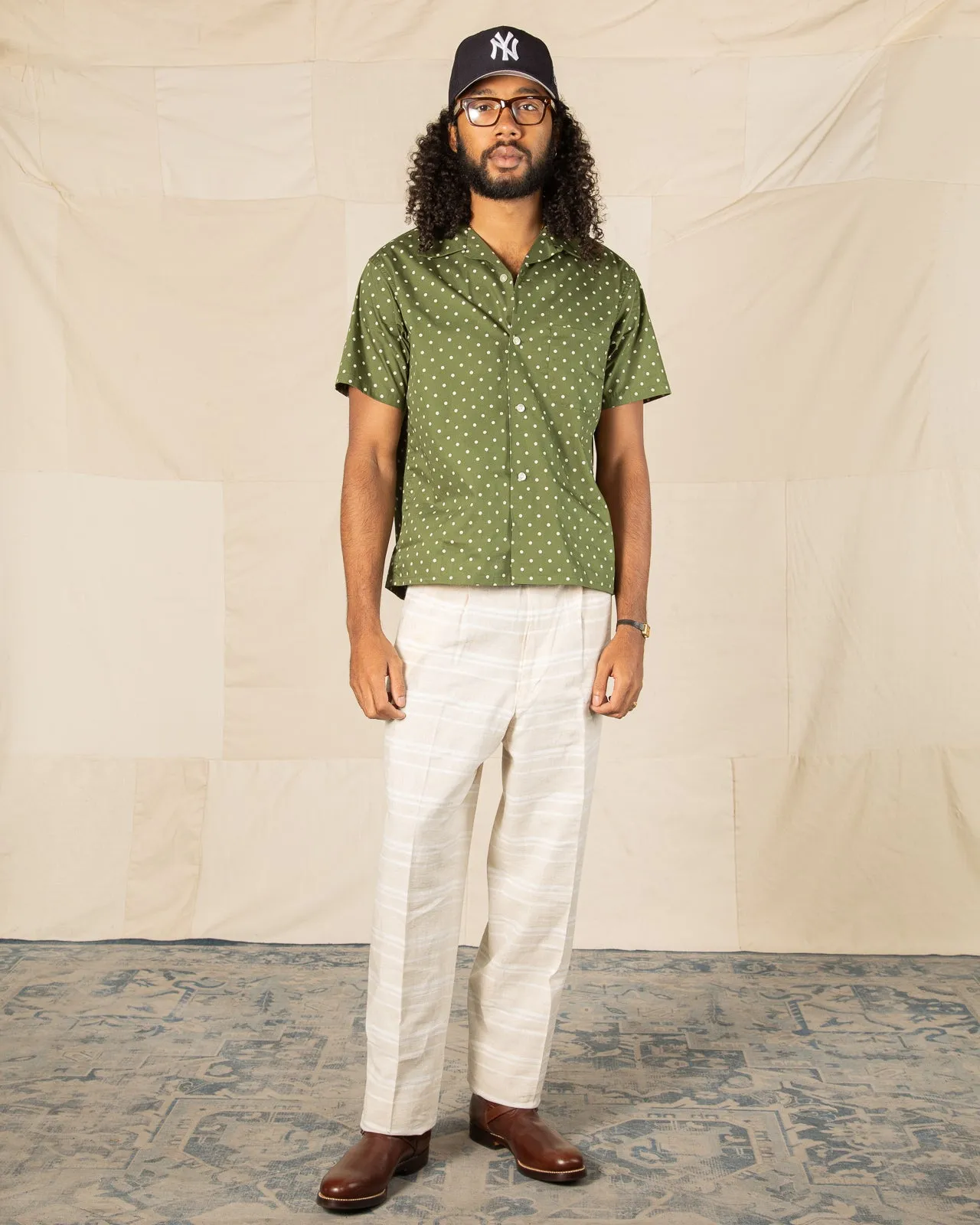 Double Pleats Border Trousers - Ivory sold by Standard and Strange product image thumbnail 3