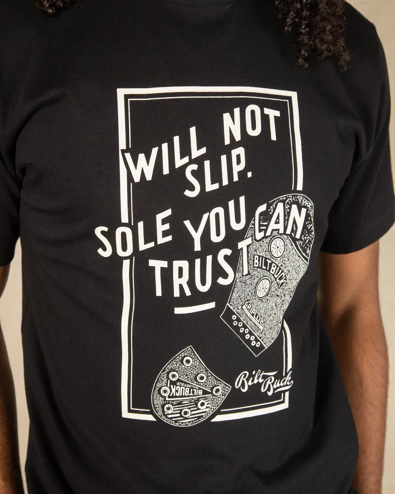 Biltbuck Boots Sole Tee - Black sold by Standard and Strange product image thumbnail 4