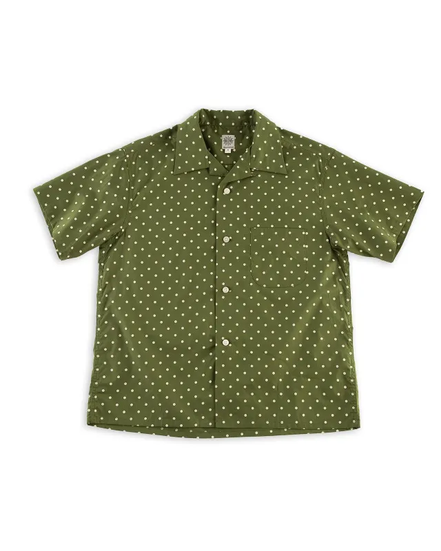 Dot Cotton Shirt - Green sold by Standard and Strange