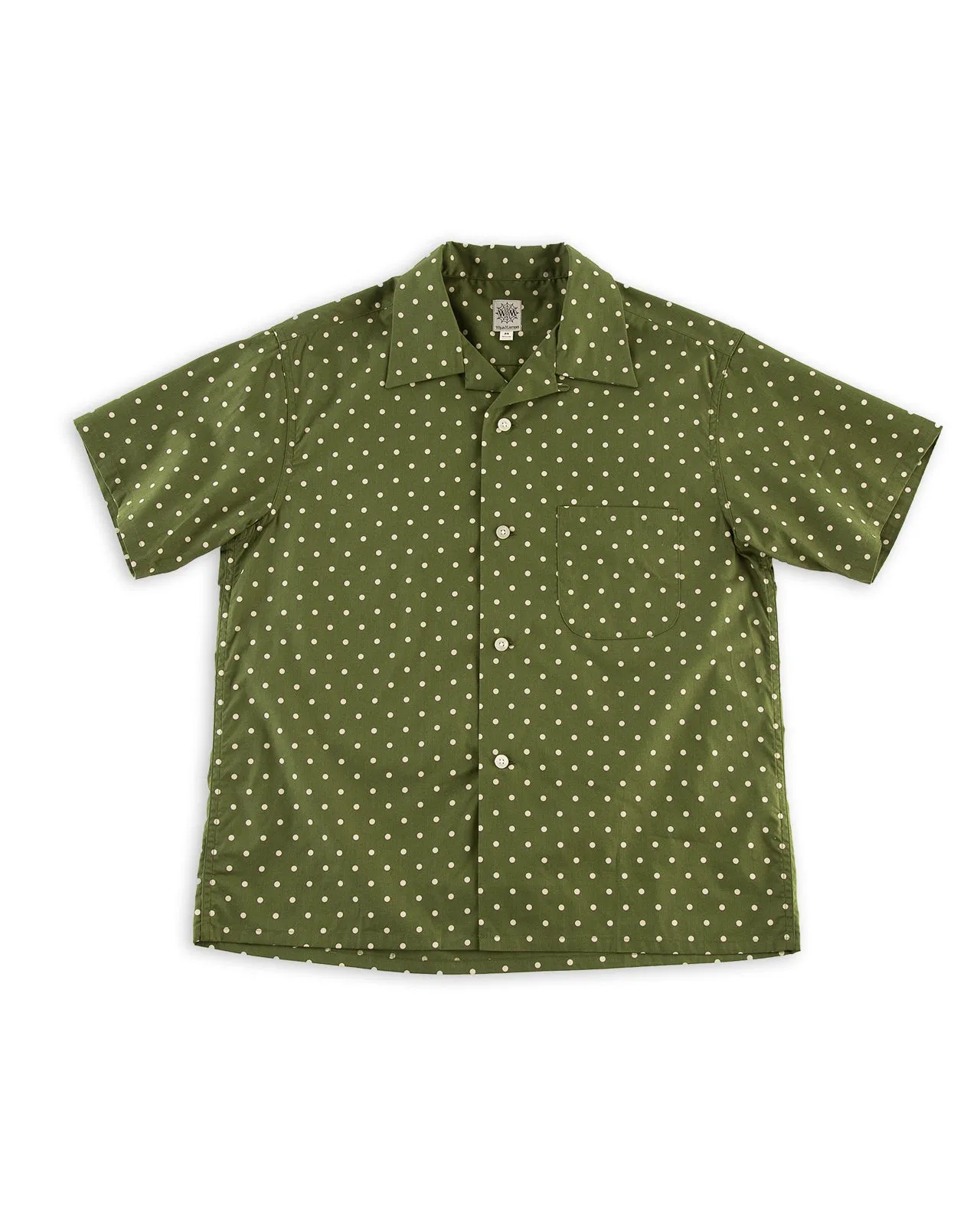 Dot Cotton Shirt - Green sold by Standard and Strange