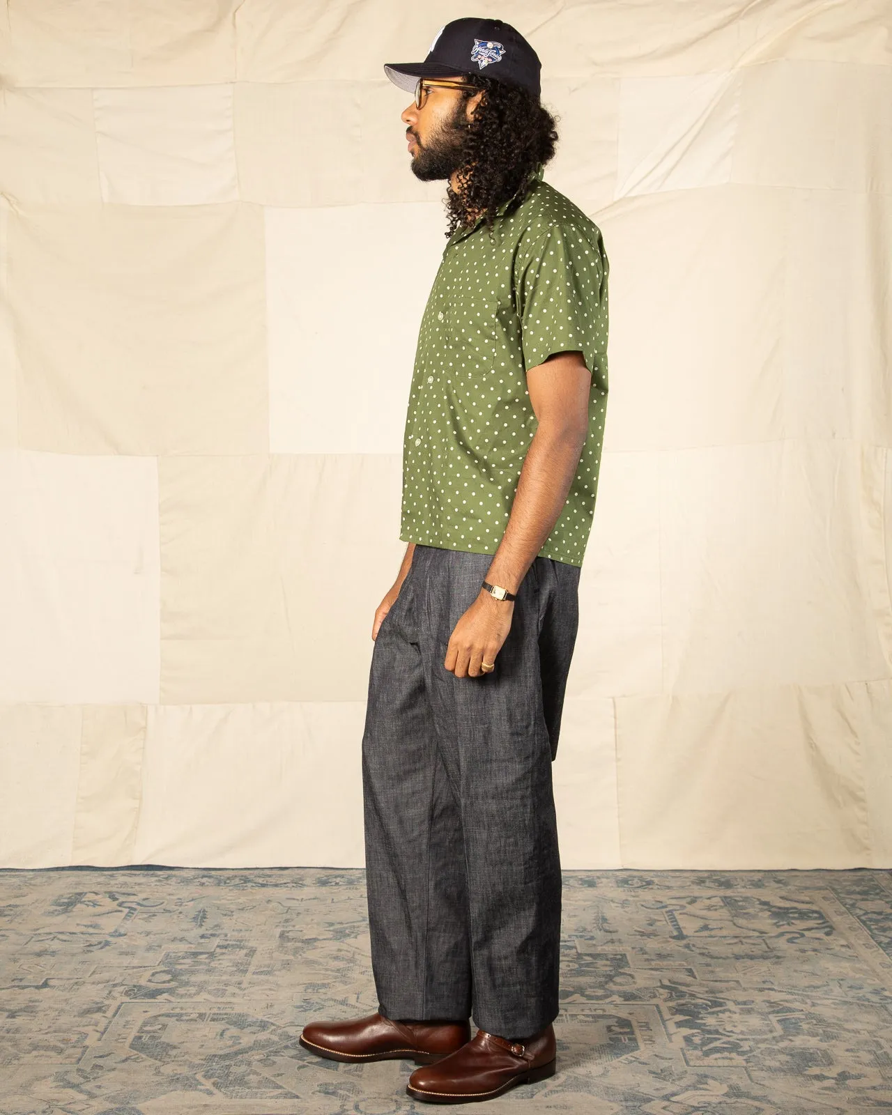 Dot Cotton Shirt - Green sold by Standard and Strange product image thumbnail 4